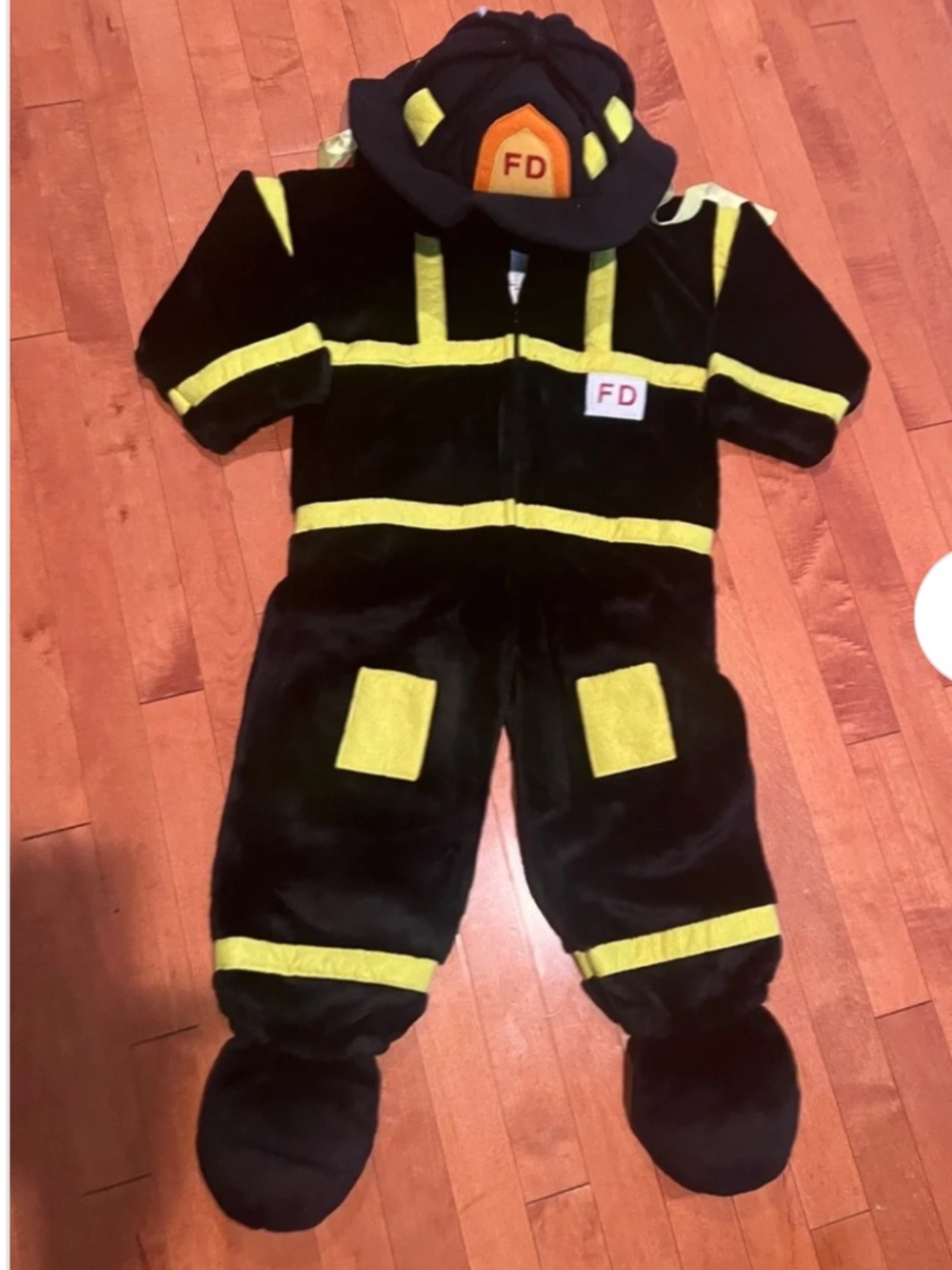 Playful Plush Halloween Fireman Firefighter costume 4/6
